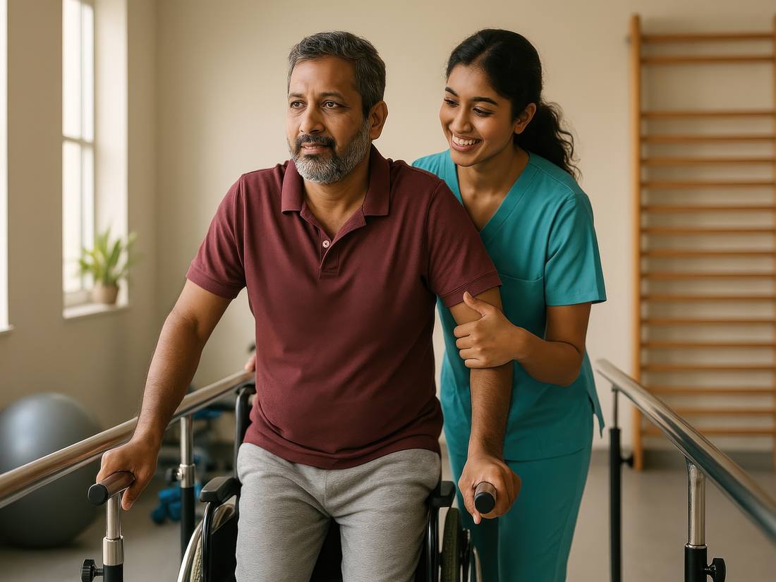 Separate rehabilitation programmes for men and for women at the Dunamis centre in Madurai